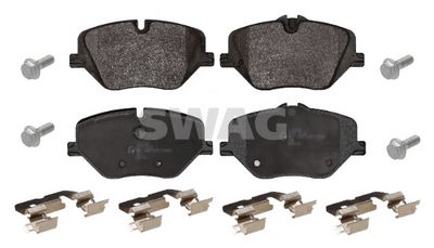 комплект спирачно феродо, дискови спирачки SWAG 33 11 4166