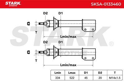 амортисьор STARK SKSA-0133460