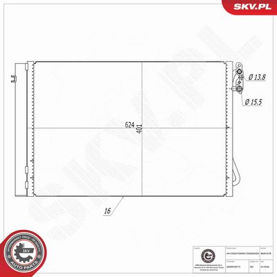 CONDENSATOR CLIMATIZARE ESEN SKV 86SKV278 6