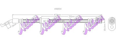 Тормозной шланг KAWE H4854 для DAIHATSU TERIOS