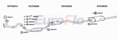 EuroFlo Exhaust System CNXSA16 3001A00