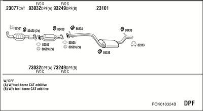 SISTEM DE ESAPAMENT WALKER FOK010324B