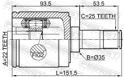 Joint Kit, drive shaft 0311-ESMTRH