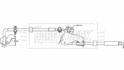 Brake Hose Borg & Beck BBH8533