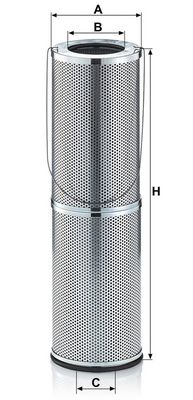 Hydraulisch filter (patroon) past: LIEBHERR A312 LITRONIC, A314 LITRONIC, A316 LITRONIC, A900 C, A900 C ZW, A900 LITRONIC, A904 C, A924 LITRONIC, R317 LITRONIC, R900 C, R904 C, R914C