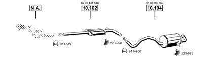 Układ wydechowy ASMET RE102465