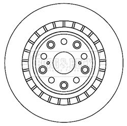 BORG & BECK BBD5962S Тормозные диски  для LEXUS LS (Лексус Лс)