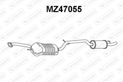 Глушитель выхлопных газов конечный VENEPORTE MZ47055 для MAZDA 3