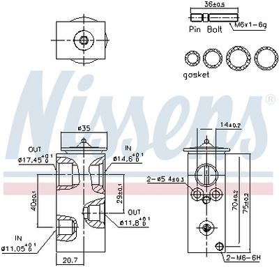 SUPAPA EXPANSIUNE CLIMA NISSENS 999293 5