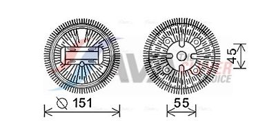 CUPLA VENTILATOR RADIATOR