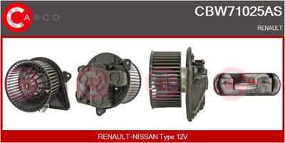 Вентилятор салона CASCO CBW71025AS для RENAULT TRAFIC