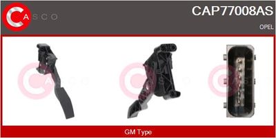 SET PEDALE CONDUCERE CASCO CAP77008AS