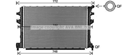 PRASCO VNA2383 Радиатор охлаждения двигателя  для SEAT ATECA (Сеат Атека)