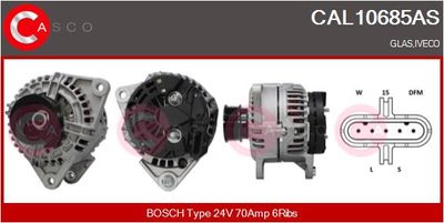 Генератор CASCO CAL10685AS для GLAS GT