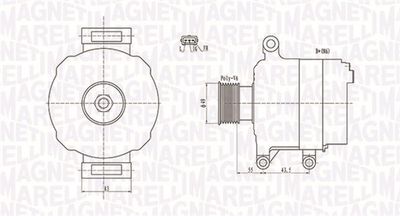 MAGNETI MARELLI 063731869010 Генератор для MINI MINI Кабриолет (R52)