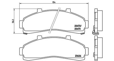 BREMSBELAGSATZ SCHEIBENBREMSE