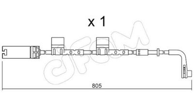 SENZOR DE AVERTIZARE UZURA PLACUTE DE FRANA