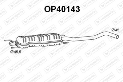 Предглушитель выхлопных газов VENEPORTE OP40143 для OPEL TIGRA