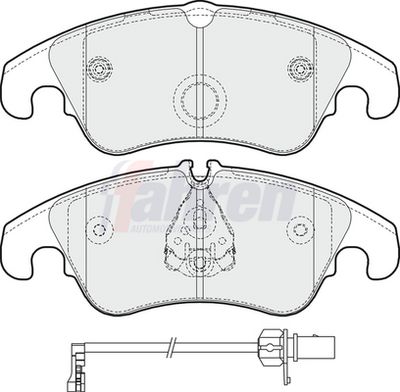 Fahren Brake Pad Set, disc brake FBP3362