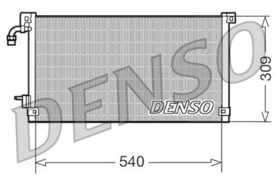 Конденсатор, кондиционер DENSO DCN21004 для PEUGEOT 106