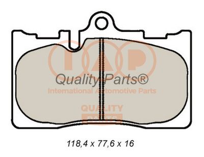 Комплект тормозных колодок, дисковый тормоз IAP QUALITY PARTS 704-17144P для LEXUS LS