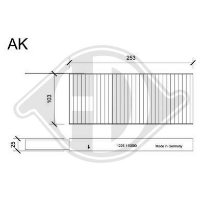 FILTRU AER HABITACLU DIEDERICHS DCI1225S