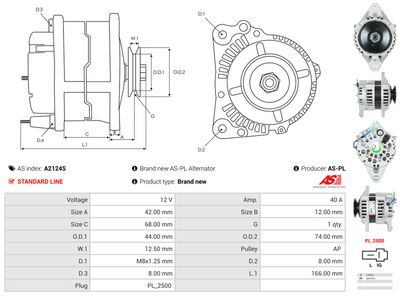 GENERATOR / ALTERNATOR AS-PL A2124S 5
