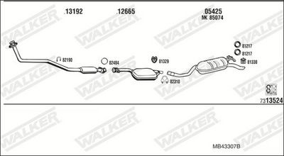 ABGASANLAGE WALKER MB43307B