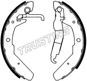 Комплект тормозных колодок TRUSTING 124.279 для VW TRANSPORTER