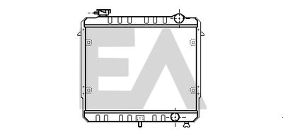 EACLIMA 31R33012 Радиатор охлаждения двигателя  для JEEP CHEROKEE (Джип Чероkее)