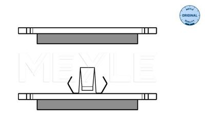 Brake Pad Set, disc brake 025 231 0315