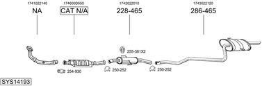 ABGASANLAGE BOSAL SYS14193