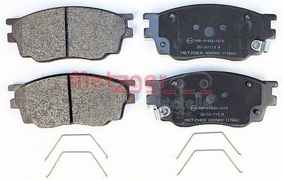 BREMSBELAGSATZ SCHEIBENBREMSE METZGER AUTOTEILE 1170461 1