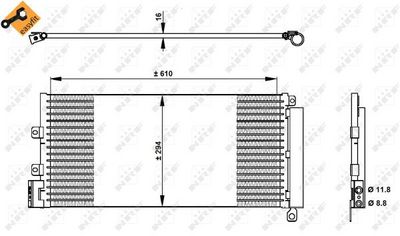 Condenser, air conditioning 350332