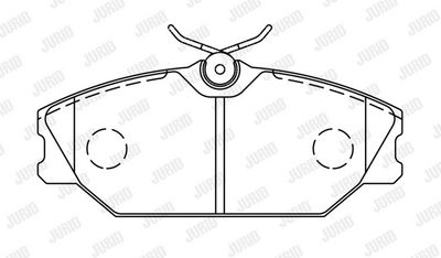 BREMSBELAGSATZ SCHEIBENBREMSE JURID 573008J 0