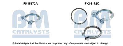 zestaw montażowy, filtr sadzy / filtr cząstek stałych BM CATALYSTS FK15172