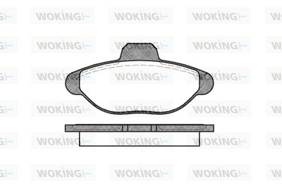 Комплект тормозных колодок, дисковый тормоз WOKING P5143.00 для FIAT CINQUECENTO