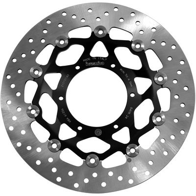 Brake disc Voor drijvend, 296/94x5mm 6x110mm, diameter bevestigingsgat 6,5mm, hoogte (tussenruimte) 0 past: HONDA CB 600F (Hornet)/600FA (Hornet ABS) 2007-2012