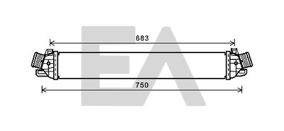 EACLIMA 36A03005 Интеркулер  для ALFA ROMEO GIULIETTA (940_) 1.4 TB (940FXB1A)