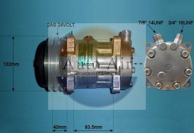 Compressor, air conditioning Auto Air Gloucester 14-0118