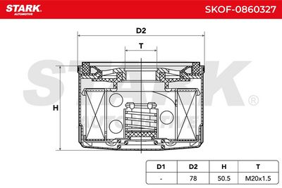 маслен филтър STARK SKOF-0860327