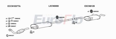 Układ wydechowy EUROFLO CNDIS20D0718LHD