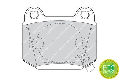 Brake Pad Set, disc brake FDB1562