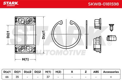 комплект колесен лагер STARK SKWB-0181598