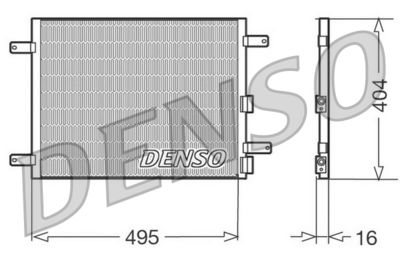 Конденсатор, кондиционер DENSO DCN01023 для ALFA ROMEO GTV