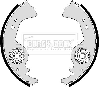 Комплект тормозных колодок BORG & BECK BBS6244 для FIAT 900
