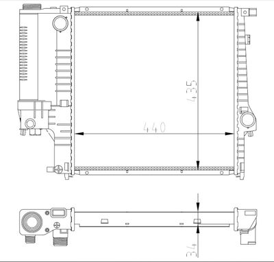 RADIATOR RACIRE MOTOR NRF 53849A