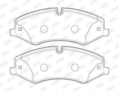Bremsekloss sett JURID 573333J for LAND ROVER