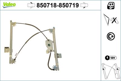 стъклоподемник VALEO 850718
