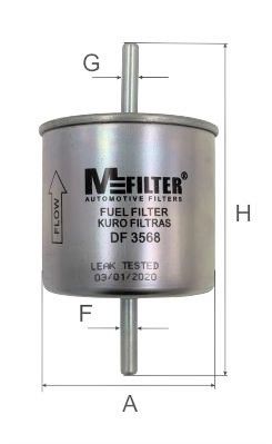 Топливный фильтр MFILTER DF 3568 для FORD PUMA